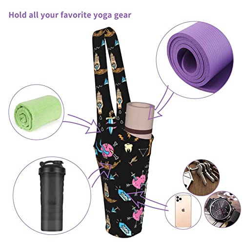 PandaWang Yoga Mats Bag with Pockets for Thick Mats Yoga Mat Bag Men Large Size Yoga Accessories Yoga Mat Bag for Women