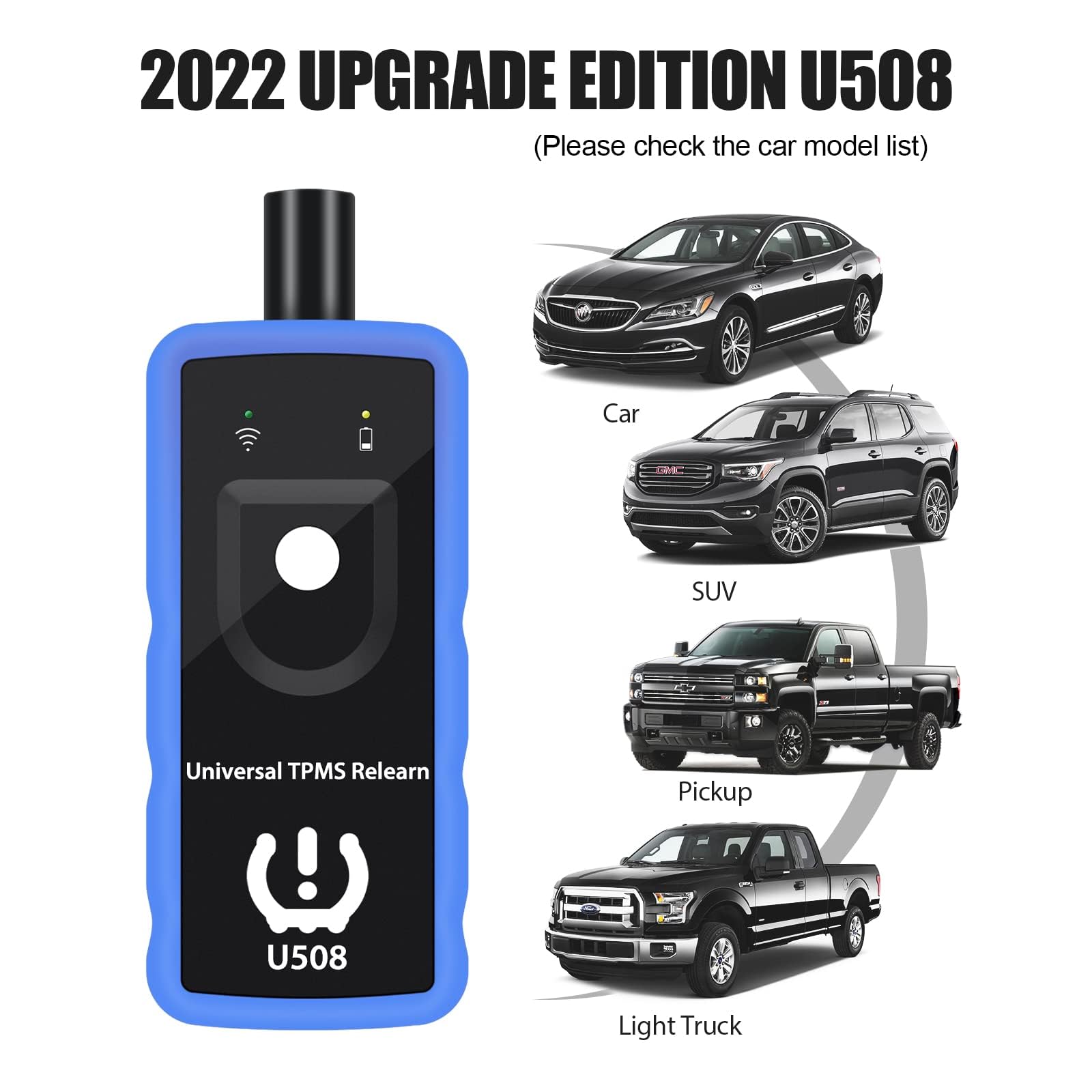 OBDResource TPMS Relearn Tool, TPMS Reset Tool Tire Pressure Monitor System Activation Tool U508, Sensor Reset Tool for Ford Jeep Dodge Subaru Series Vehicle Universal