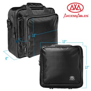 AxcessAbles Audio Mixer Gig Bag | Padded Mixing Sound Board Bag - 12x12x4 | DJ Mixer Case | Compatible with MG06, AG03, MG10X, Mix8, ProFX8, 802VLZ4, Xenyx X1204USB| Small Mixer Case