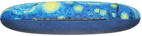 Vincent Van Gogh Painting Art Premium Quality Starry Night Eyeglass Case and Matching Microfiber Eyeglass Cleaning Cloth