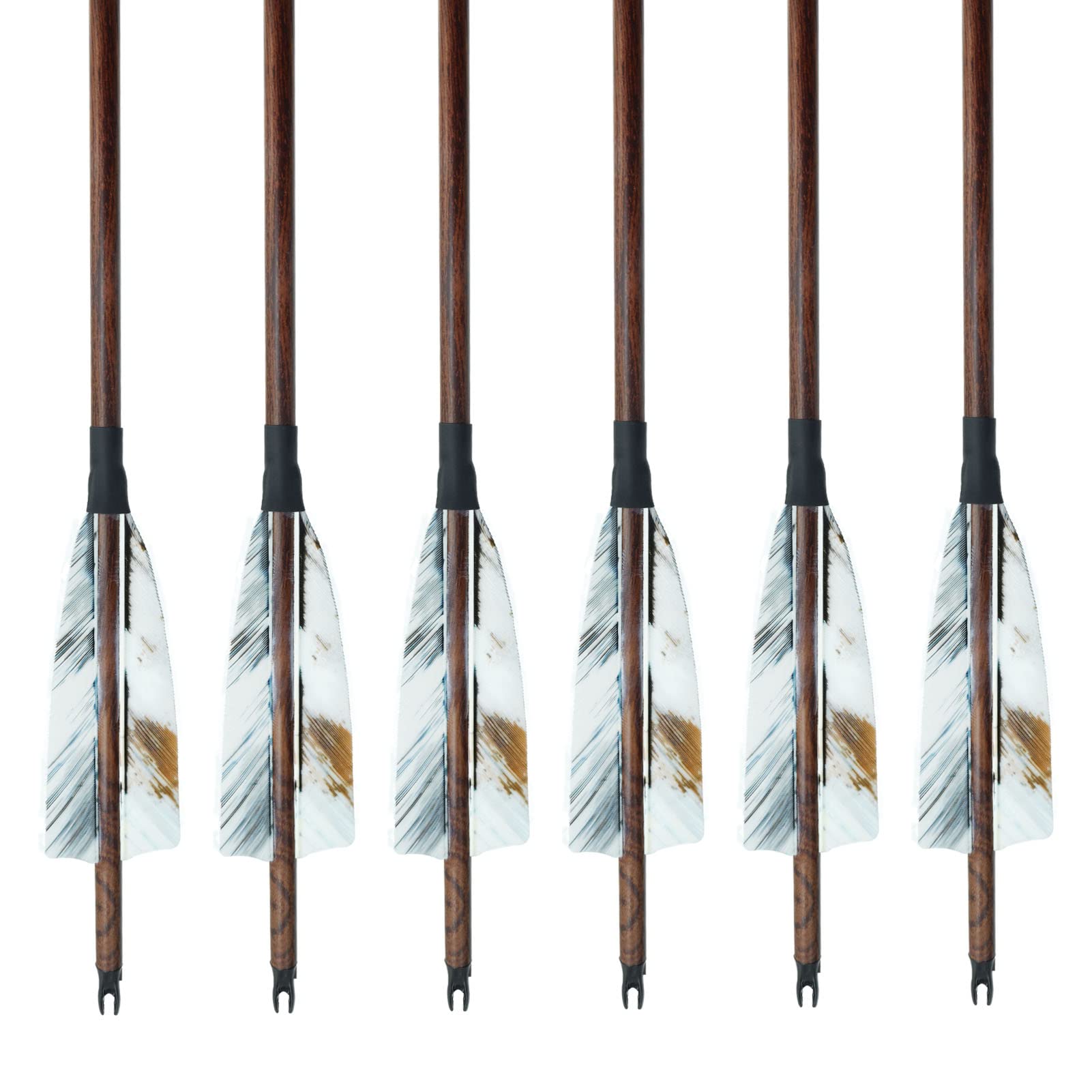 Archery Carbon Arrows 28/29/30/31 Inch 4 Inch Turkey Feather Spine 500 Competition Practice Hunting Target Shooting for Recurve Long Traditional Bow and Compound Bow 6/12Pcs (28 Inch,12 Pcs)