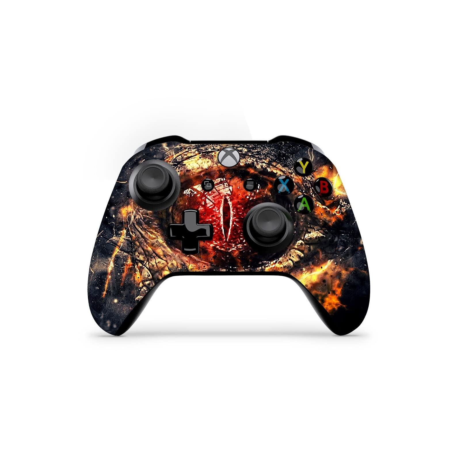 ZOOMHITSKINS Controller Skin Compatible with X1 S and X1 X, Vinyl Sticker Technology, Eye Creature Black Orange Red Monster, Durable, Bubble-Free, Goo-Free, 1 Skin, Made in The USA