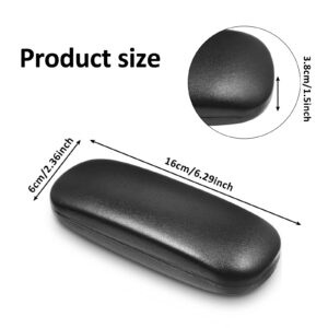 Flutesan 10 Pieces Hard Shell Eyeglass Case Eyeglass Pocket Sunglasses Case Eyeglass Case with Eyeglass Cloth for Men Women