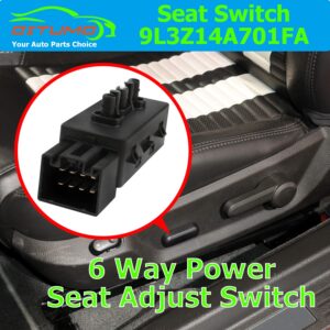 9L3Z14A701A 6-Way Power Seat Adjuster Replacement for Mustang Edge Escape Expedition Seat Switch Replace OE PSW5