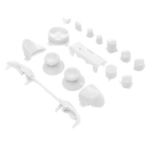 cuea game handle repalcement button, game controller button set comfortable feel for series x(white)