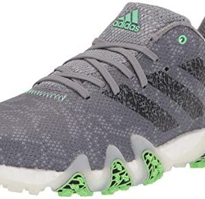 adidas Men's Codechaos 22 Spikeless Golf Shoes, Grey Three/Core Black/Beam Green, 10.5