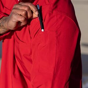 Propper 1/4 Zip Soft Shell Job Shirt, Red, Extra Large Regular