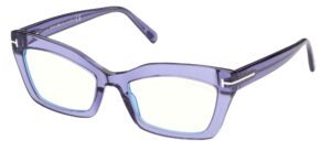 tom ford ft 5766-b blue block light lilac/blue filter 54/19/140 women eyewear frame