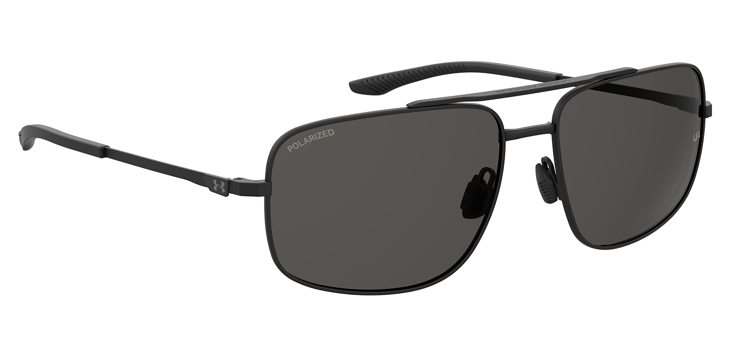 UA Impulse Sunglasses, Matte Black Frame w/ Polarized Gray Lenses (1369267-883)