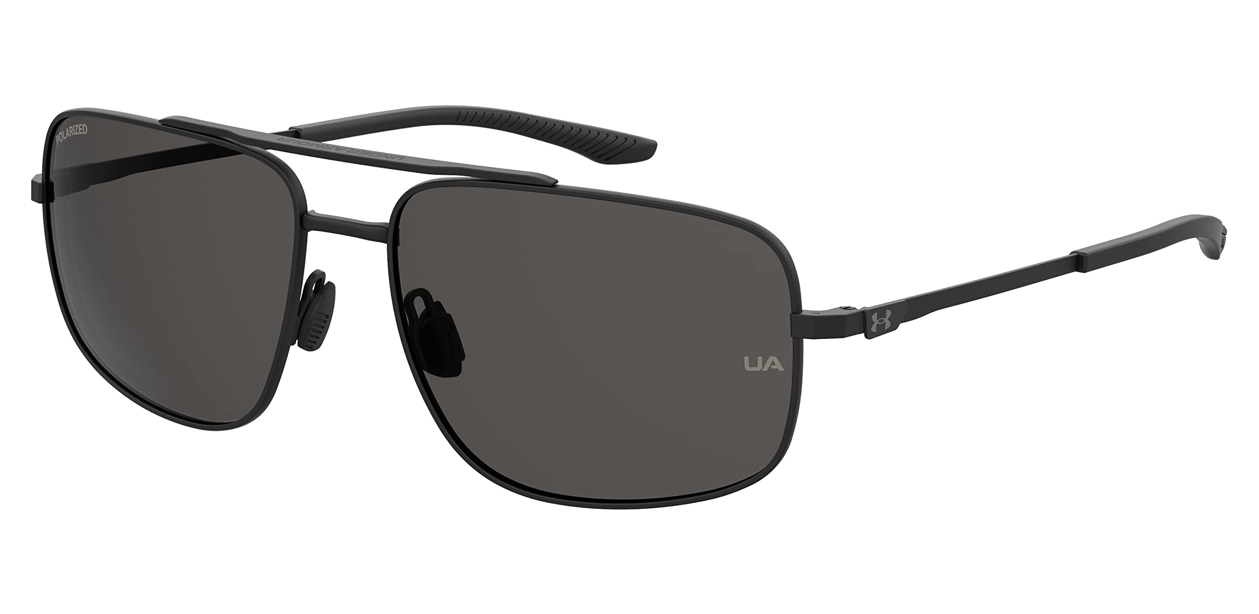 UA Impulse Sunglasses, Matte Black Frame w/ Polarized Gray Lenses (1369267-883)