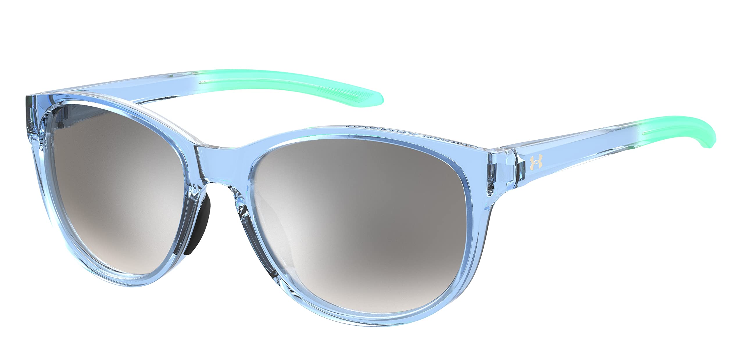 Under Armour Women's UA Breathe Oval Sunglasses, Blue/Milky Green, 57mm, 17mm