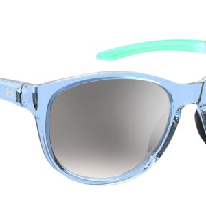 Under Armour Women's UA Breathe Oval Sunglasses, Blue/Milky Green, 57mm, 17mm