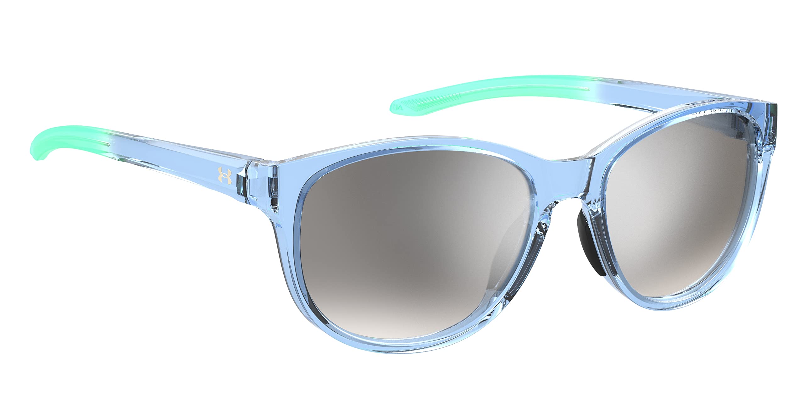 Under Armour Women's UA Breathe Oval Sunglasses, Blue/Milky Green, 57mm, 17mm