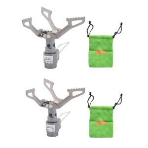 brs -3000t backpacking stove camping portable propane butane stove mini stove for outdoor travel mountaineering cooking (2pcs)