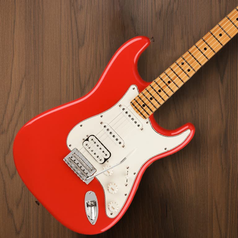 Fender Player Stratocaster Electric Guitar - Fiesta Red with Maple Fingerboard and Matching Headstock