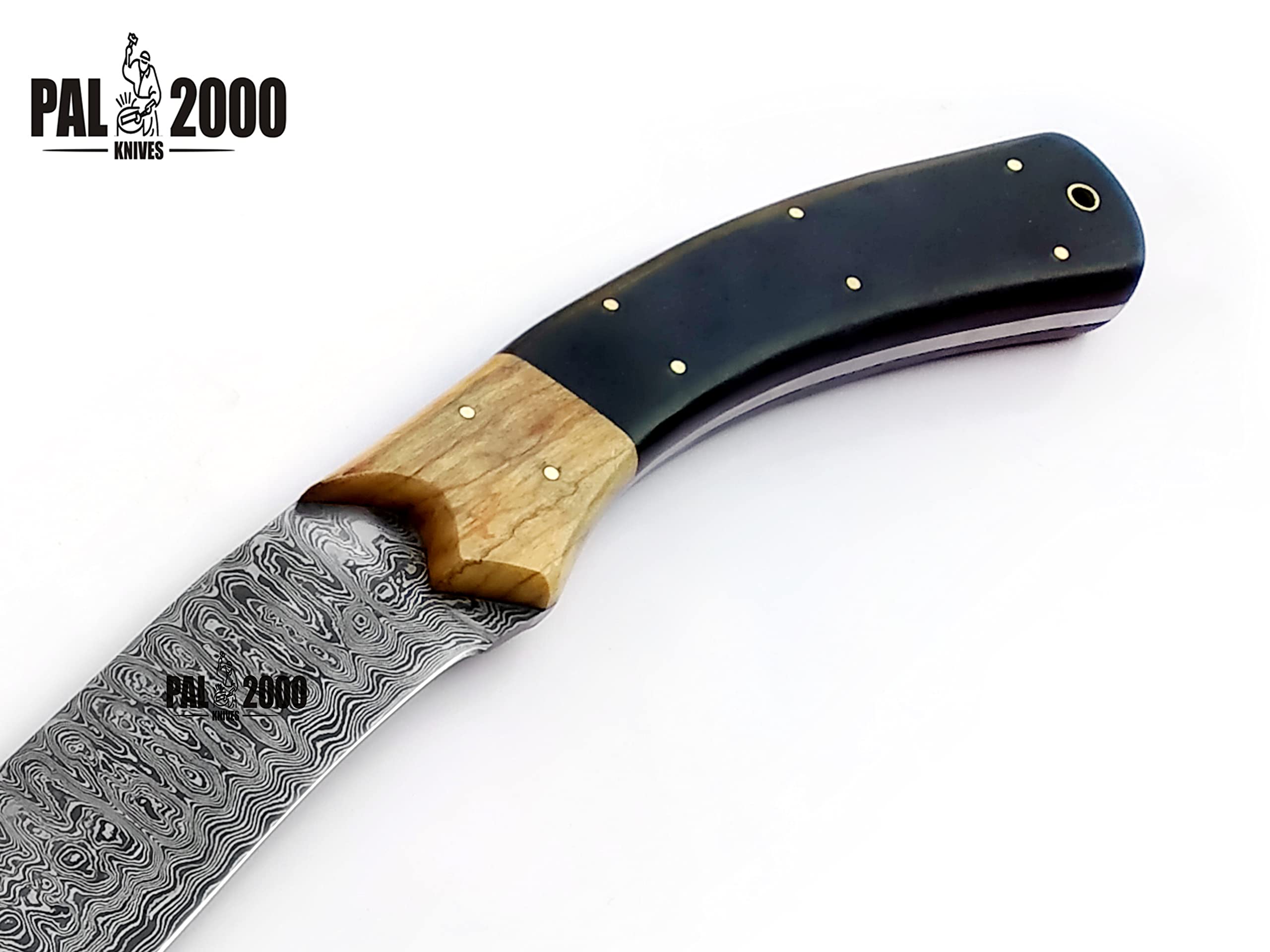 DAM-9985 Full Tang Custom Handmade Damascus Steel 25 Inch Knife Micarta Handle with Sheath