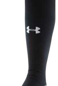 Under Armour Adult Soccer Over-The-Calf Socks, 1-Pair, Black/Graphite/White, Medium