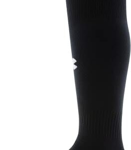 Under Armour Adult Soccer Over-The-Calf Socks, 1-Pair, Black/Graphite/White, Medium