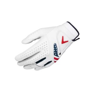 callaway new apex tour usa edition golf glove men's medium-large (ml)