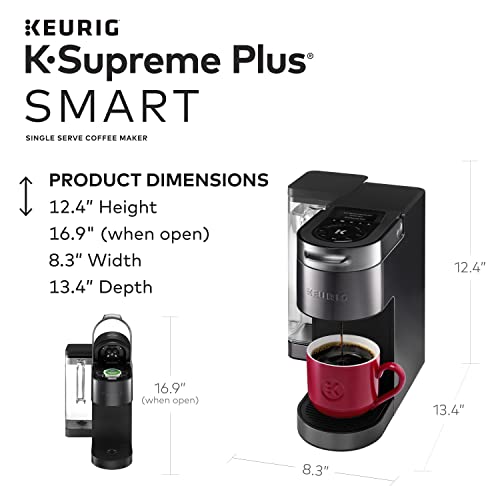 Keurig K-Supreme Plus SMART Single Serve Coffee Maker Milk Frother for Hot and Cold Milk Foam