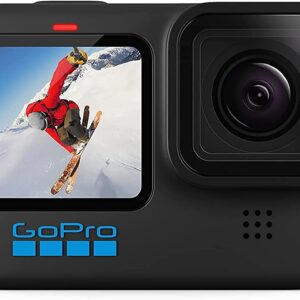 Pixel Hub GoPro HERO10 Hero 10 Camcorder Black - Extreme Bundle Includes: Sandisk Ultra 64GB microSD, 2X Extra Batteries, Charger, Underwater Housing, Selfie Stick, Gripster, Carry Case and More