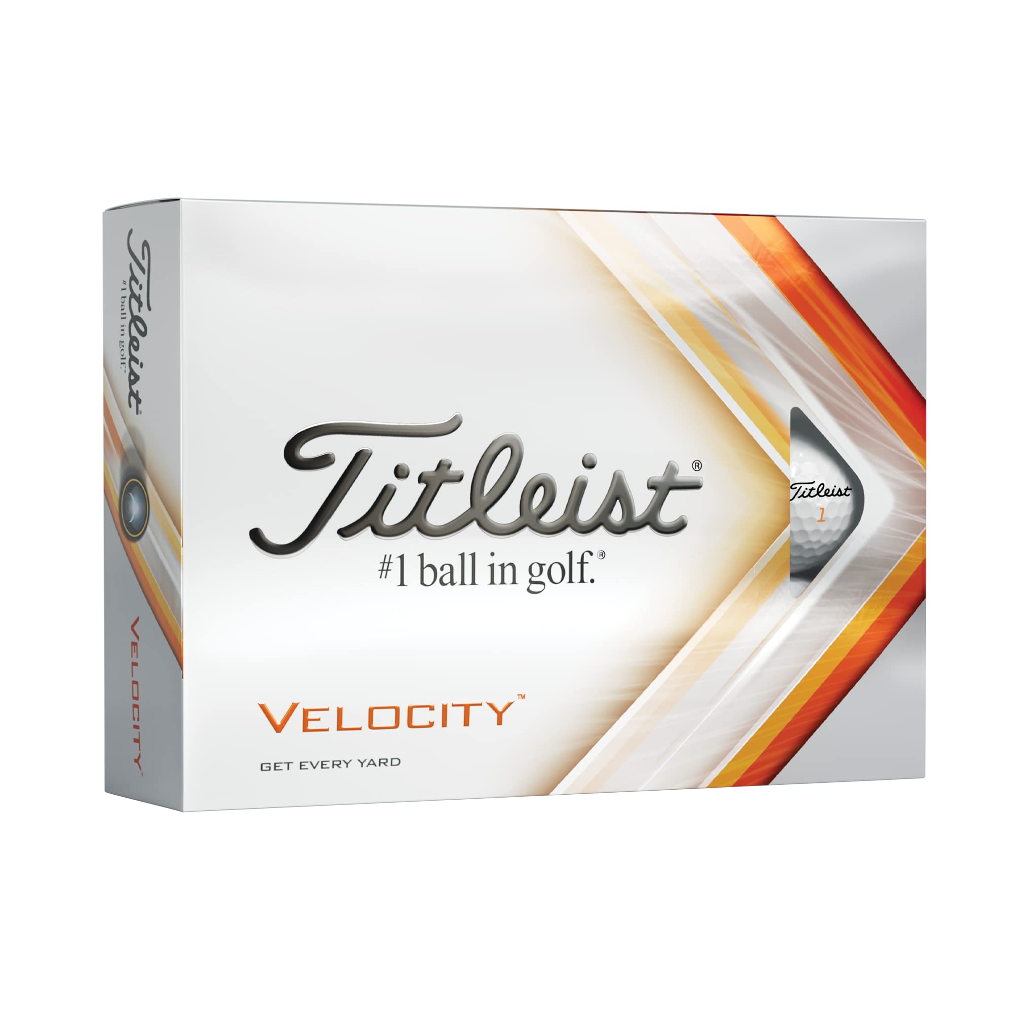 Titleist Velocity Golf Balls (One Dozen), 12 Pack