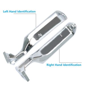 VKVXCLON Interior Door Handle All Metal Handle Compatible with Ford Bronco F150 F250 F350 F53 F59 F800 1987-1996 Front Rear Left and Right Side Replaces# 77178 E7TZ-1522601-A (Silver)