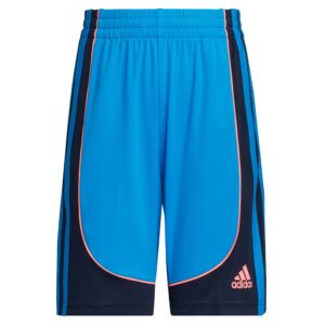 adidas Boys' AEROREADY Elastic Waistband Basketball Creator Short, Blue Rush, X-Large (18/20)