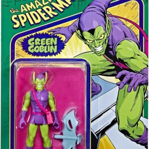 Marvel Legends Series 3.75-inch Retro 375 Collection Green Goblin Action Figure Toy, 2 Accessories