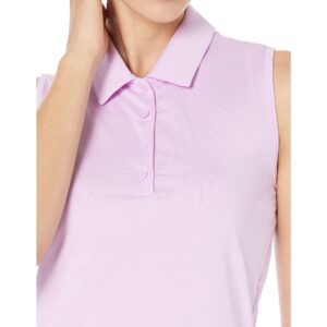 adidas Women's Standard Ultimate365 Solid Sleeveless Polo Shirt, Bliss Lilac, Medium