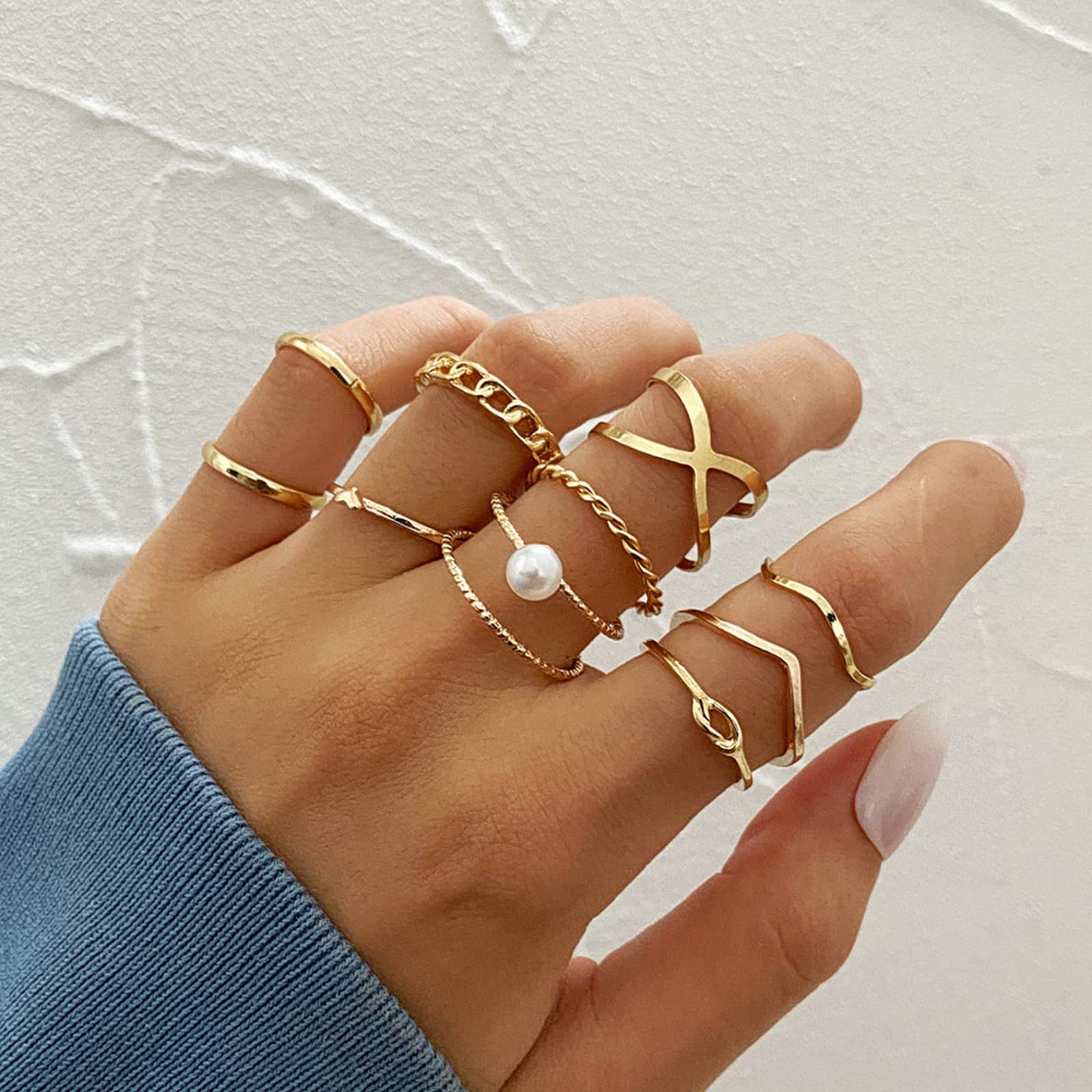 choice of all Boho Rings for Teen Girls Stackable Rings Vintage Kunckle Rings Cute Rings Set for Women Christmas Gifts for Teens