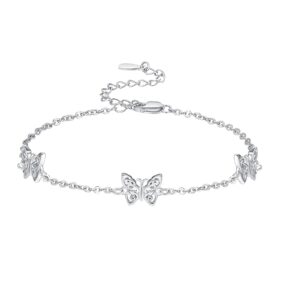 Palpitate Butterfly Bracelet Celtic knot Bracelet Sterling Silver Bracelets for Women Irish Celtic Jewelry Good Luck Jewelry Gifts