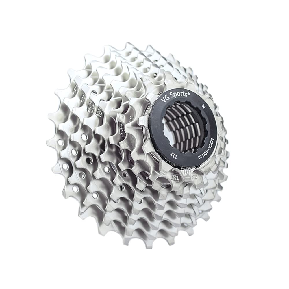 VG SPORTS 9/10/11 Speed Cassette 11-25T/11-32T/11-36T/11-40T/11-42T/11-46T/11-50T Bicycle Cassette Fit for Mountain Bike/Road Bike Cassette Compatible with Shimano Sram