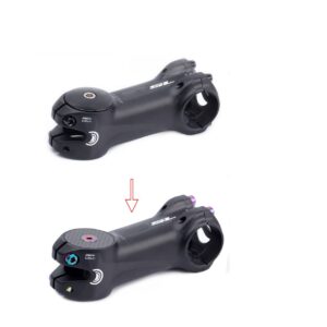 COONIUM 1 1/8” (28.6mm) Headset Stem Top Cap, Carbon Fiber with M6 X 30 Titanium Compression Bolt for Road Bike and MTB