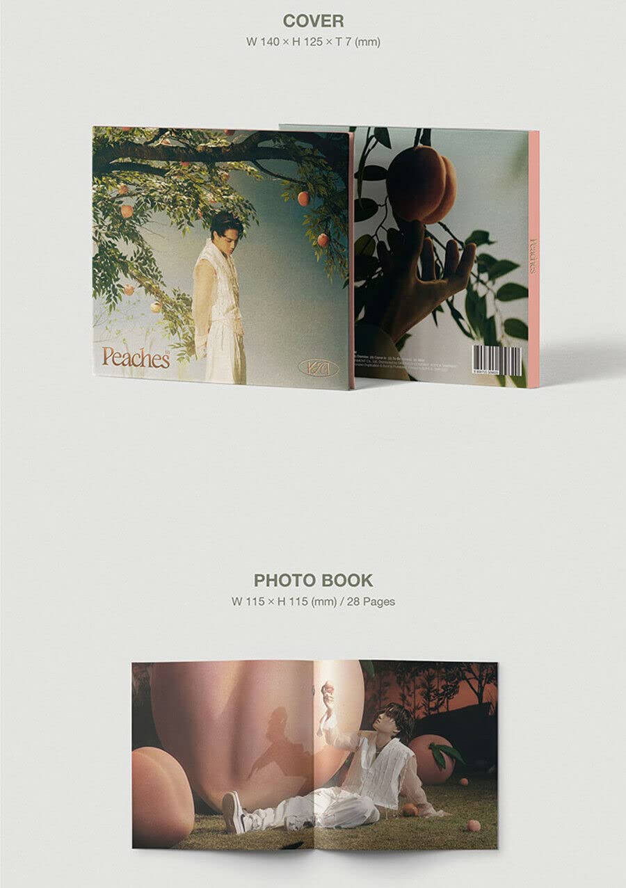 EXO KAI [ PEACHES ] 2nd Mini Album ( DIGIPACK Ver. ) 1ea CD+28p Photo Book+1ea Folded Poster(On pack)+1ea Photo Card+2 EXO STORE GIFT CARD SEALED