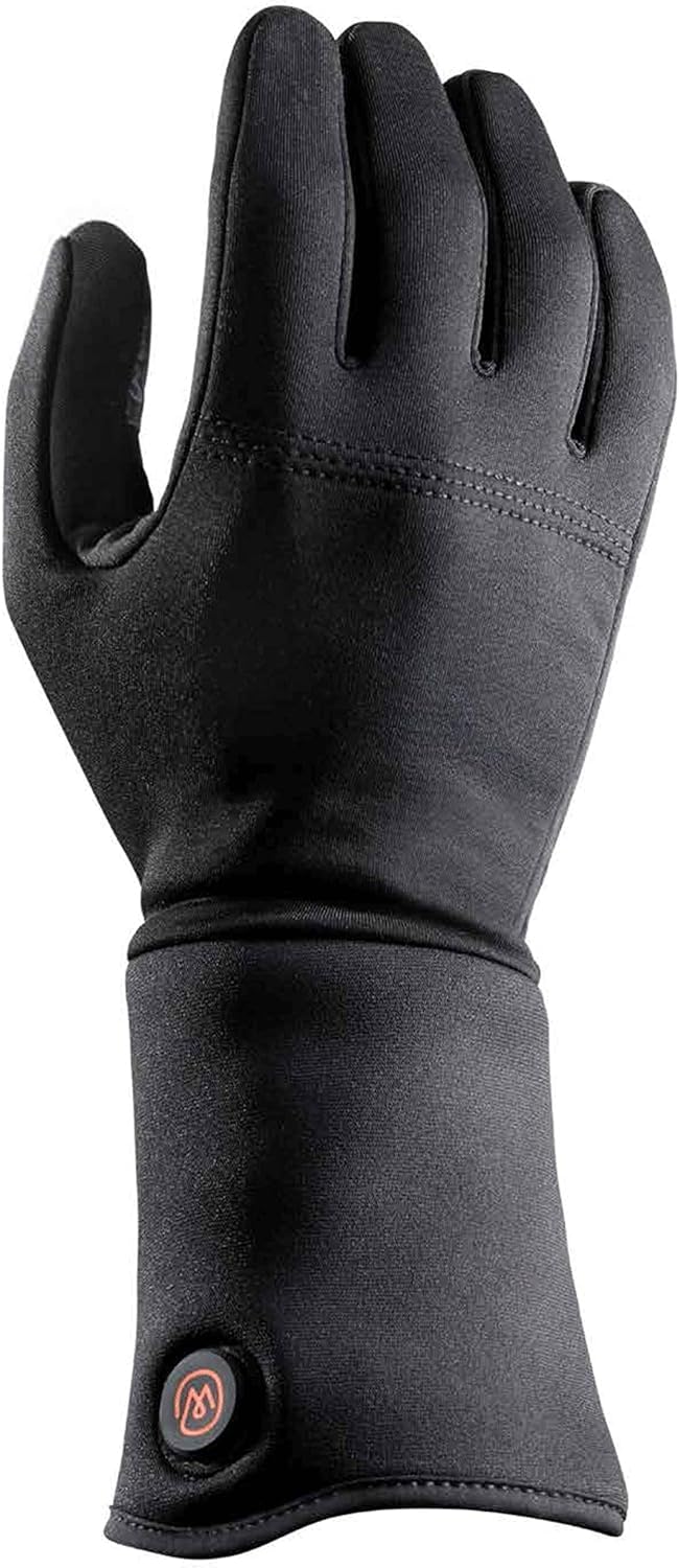 ewool Unisex Heated Glove Liners, Made for Extreme Cold, Touchscreen Compatible, for Winter Sports, Ski, Rechargeable Battery (Large)