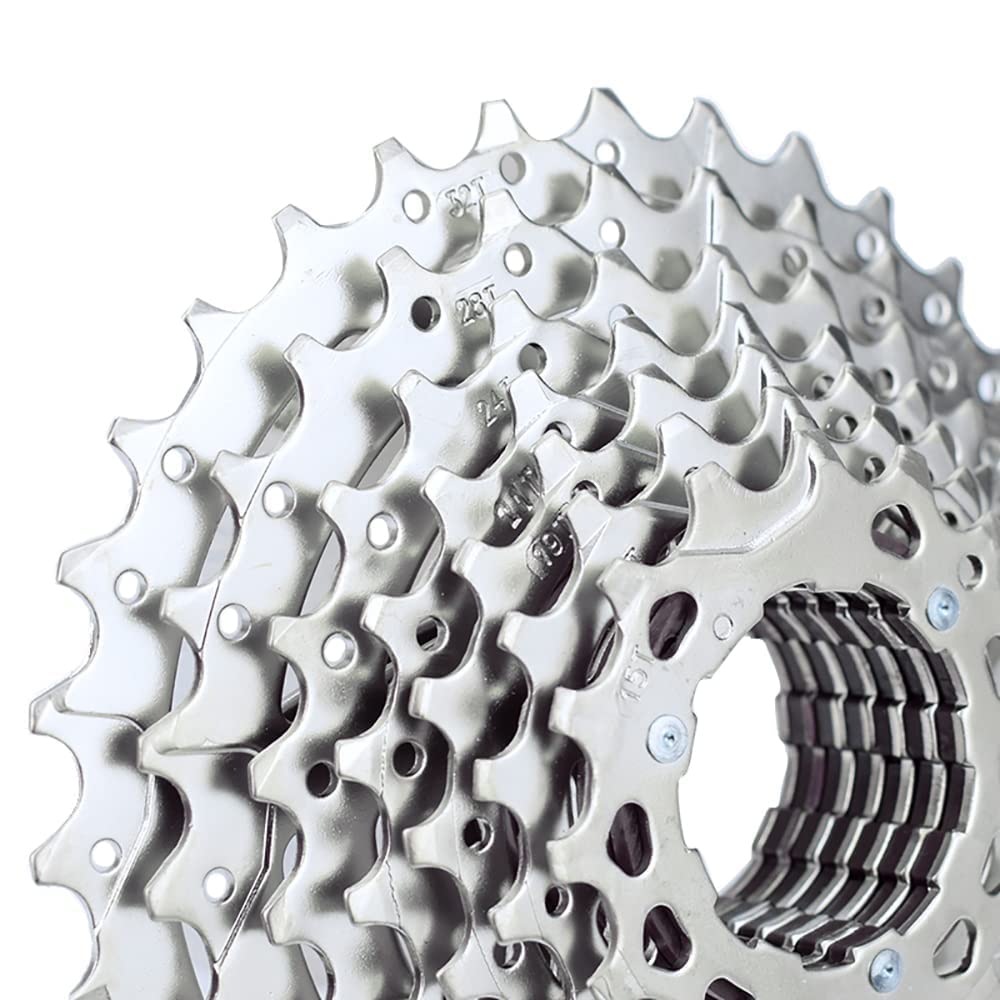 VG SPORTS 9 Speed Cassette 11-25T/11-32T/11-36T/11-40T Bicycle Cassette Fit for Mountain Bike/Road Bike Cassette Compatible with Shimano Sram