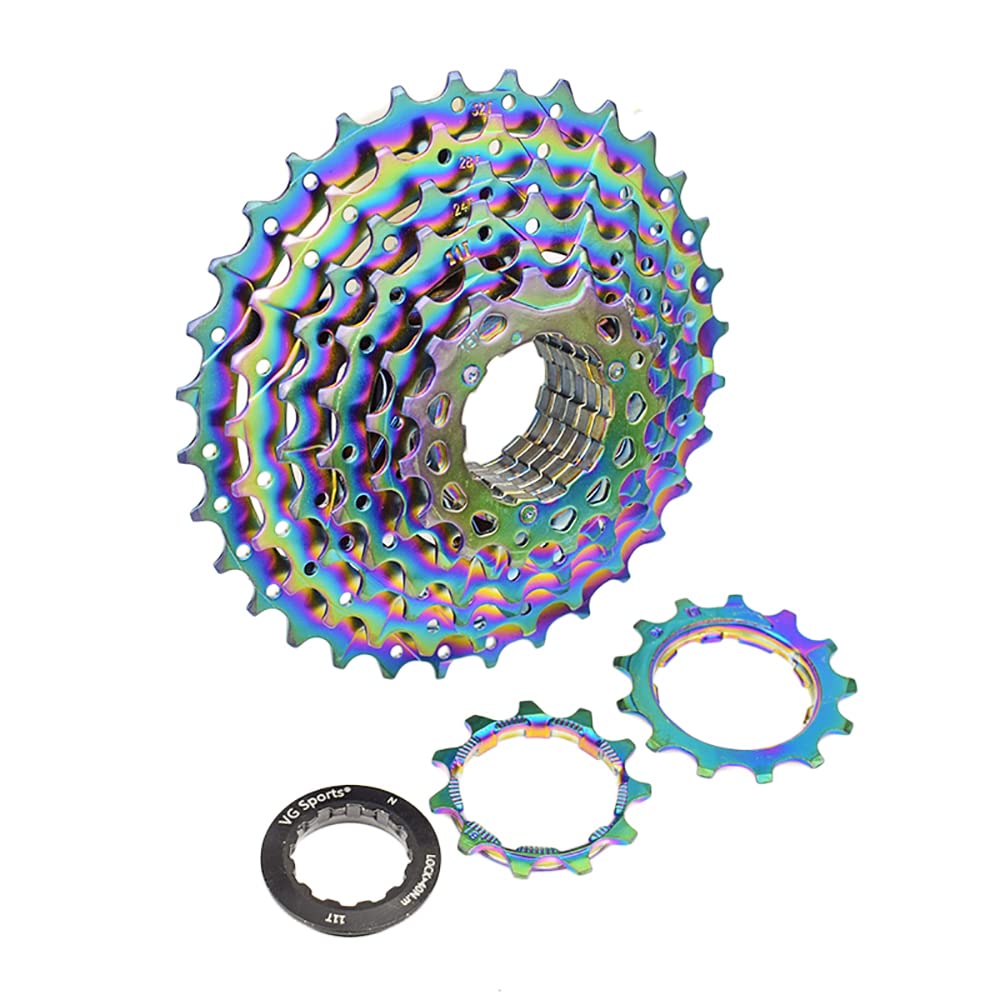 VG SPORTS 11 Speed Cassette 11-28T/11-32T/11-34T/11-36T/11-40T/11-42T/11-46T/11-50T Bicycle Cassette Fit for Mountain Bike/Road Bike Cassette Compatible with Shimano Sram