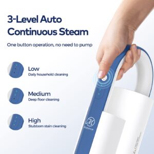 M Mistsince Steam Mops for Floor Cleaning 266℉ High Temperature-Handheld Steam Cleaner with Storage Bag for Furniture Couch, Hardwood Laminate Tile Floor Steamer with 2 Reusable Pads, NV602