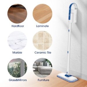 M Mistsince Steam Mops for Floor Cleaning 266℉ High Temperature-Handheld Steam Cleaner with Storage Bag for Furniture Couch, Hardwood Laminate Tile Floor Steamer with 2 Reusable Pads, NV602