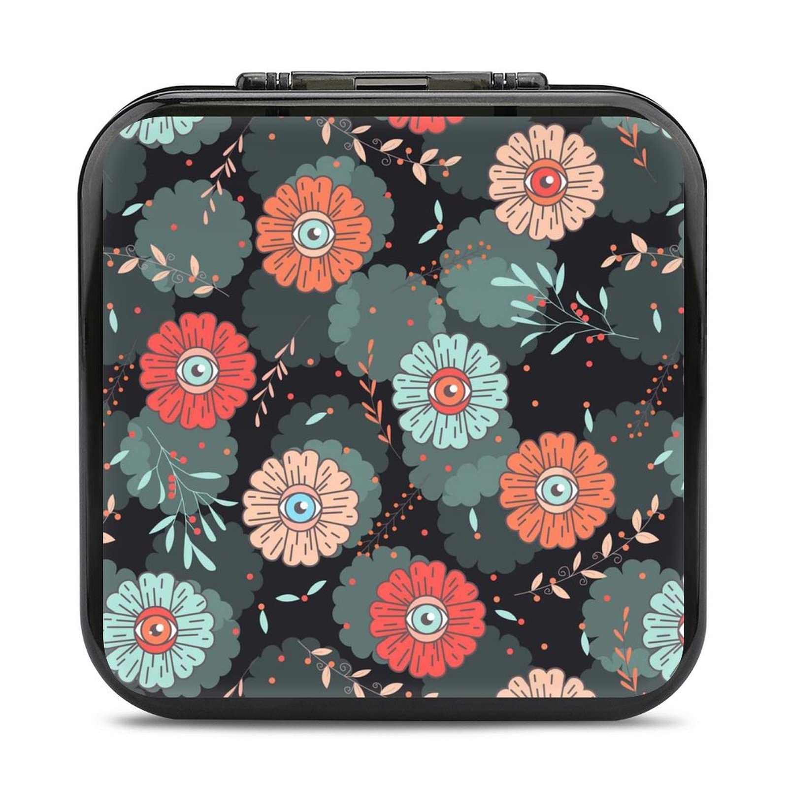 Eye Instead A Flower Game Card Case for Nintendo Switch Cartridge Holder Carrying Storage Box with 24 Memory Card Holder