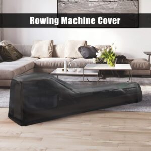 Andacar Rowing Machine Cover, Cover for Concept 2 Rowing Machine Waterproof Rower Cover Dustproof Fitness Equipment Protective Cover