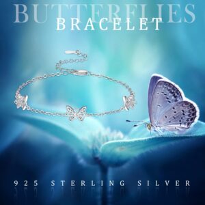 Palpitate Butterfly Bracelet Celtic knot Bracelet Sterling Silver Bracelets for Women Irish Celtic Jewelry Good Luck Jewelry Gifts