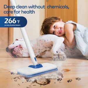 M Mistsince Steam Mops for Floor Cleaning 266℉ High Temperature-Handheld Steam Cleaner with Storage Bag for Furniture Couch, Hardwood Laminate Tile Floor Steamer with 2 Reusable Pads, NV602