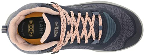 KEEN Women's Terradora Flex Mid Height Waterproof Hiking Boots, Vintage Indigo/Peachy, 6.5