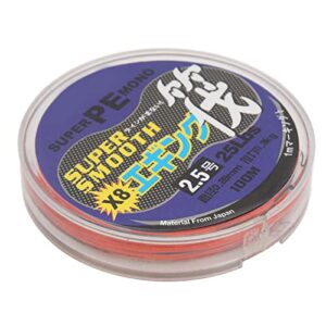 Fishing Line, High Strength PE Fishing Wire Strong Water Cutting Standard Line Diameter Long Service Life Soft for Fishing(2.5)