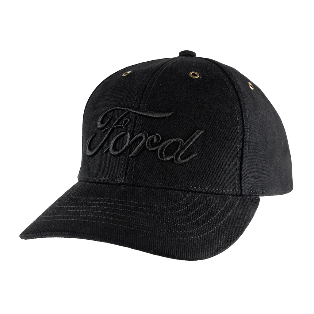 Ford Script Heavy Embroidery Hat Black