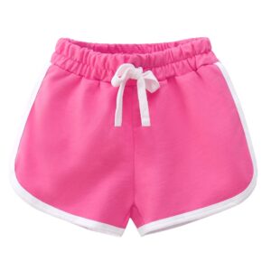 3 Pack Little Big Girls Running Athletic Cotton Shorts Toddler Kids Workout Dance Dolphin Short 4T