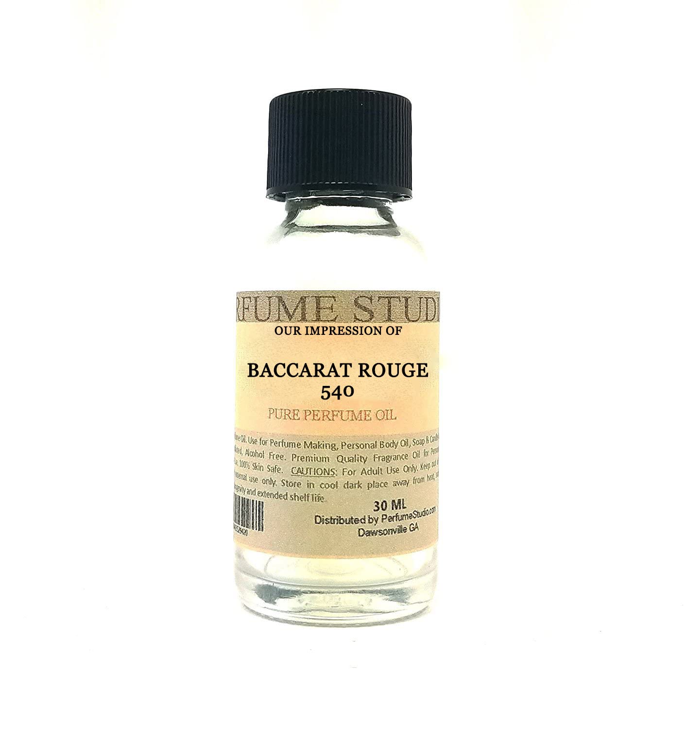 Perfume Studio Oils 100% Pure Fragrance Oil Impression Compatible with'Fits' Baccarat Rouge 540 Perfume (1oz, Baccarat_Rouge), 1 Ounce, Perfume Oil 1oz