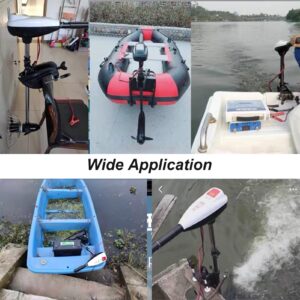 trolling Motor 12v 88 Lb Electric Trolling Motor, 8 Variable Speed Outboard Motor, Inflatable Boats Fishing Boats Kayak Aluminum Boats Motors